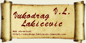 Vukodrag Lakićević vizit kartica